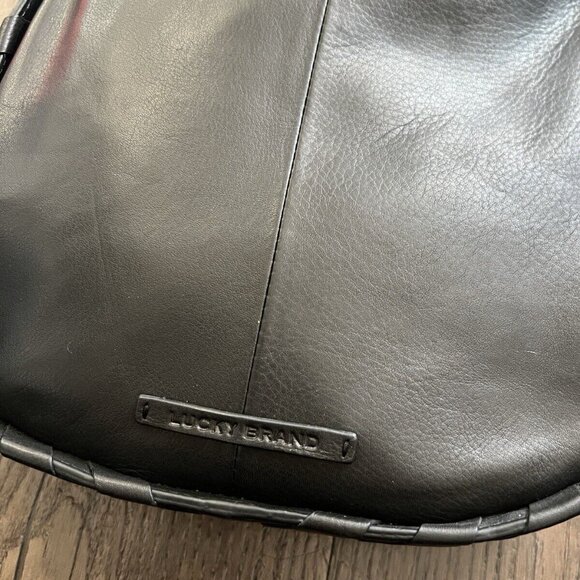 Lucky Brand Nidi Black Leather Crossbody Bag - Picture 4 of 9